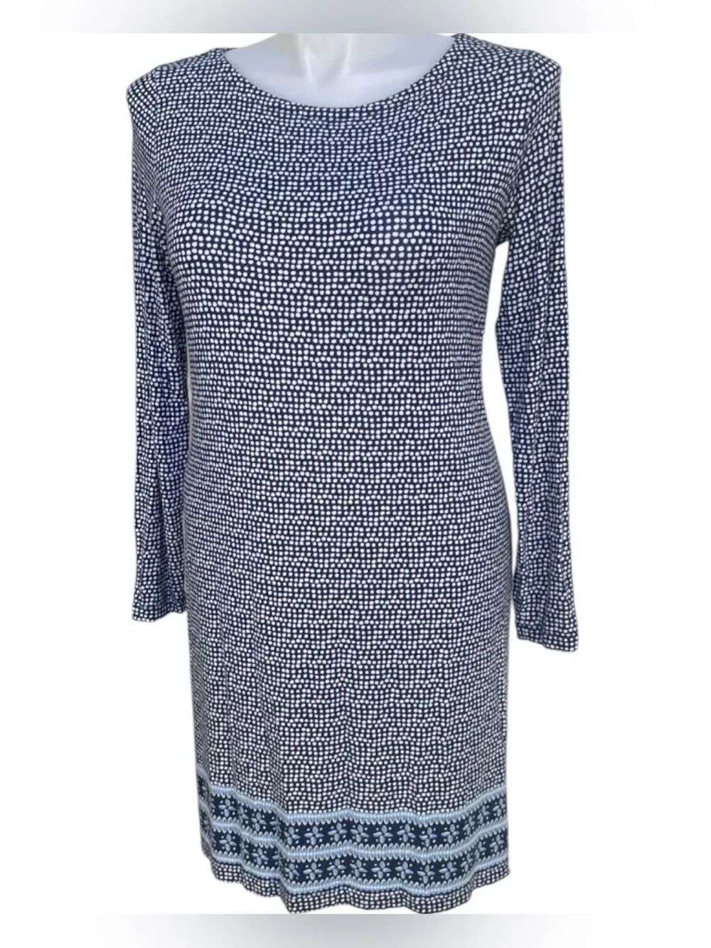 Vineyard Vines Blue Dotted Dress Size Large